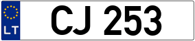 Trailer License Plate
